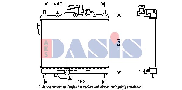 AKS DASIS Radiators, Motora dzesēšanas sistēma 560002N